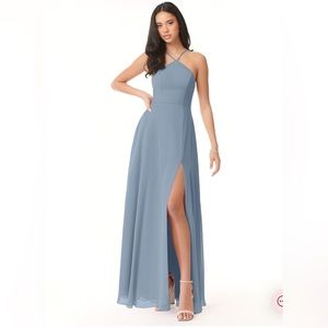 Azazie Bailey bridesmaid dress in Dusty Blue